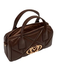 LOVE MOSCHINO EMBOSSED QUILTED Handtasche mit Schulterriemen braun - Damentaschen - 5