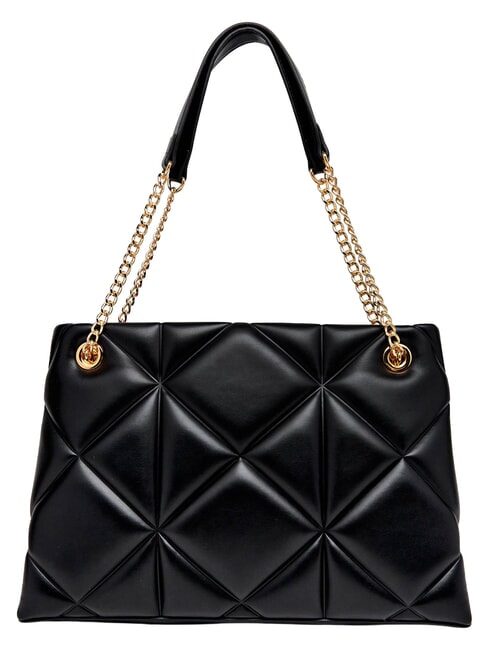 EMBOSSED QUILTED Schultertasche mit zwei Henkeln Schwarz - Damentaschen