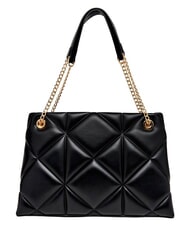 LOVE MOSCHINO EMBOSSED QUILTED Schultertasche mit zwei Henkeln Schwarz - Damentaschen - 4