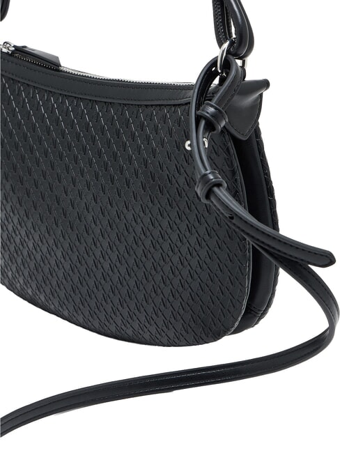MAYA Schultertasche mit Schultergurt Schwarz - Damentaschen