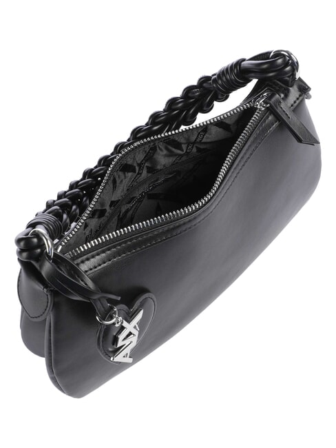 MAYA Mini-Schultertasche mit Schultergurt Schwarz - Damentaschen