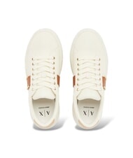 ARMANI EXCHANGE KURT Turnschuhe Cremewei&szlig; + glasierter Ingwer - Schuhe Unisex - 4