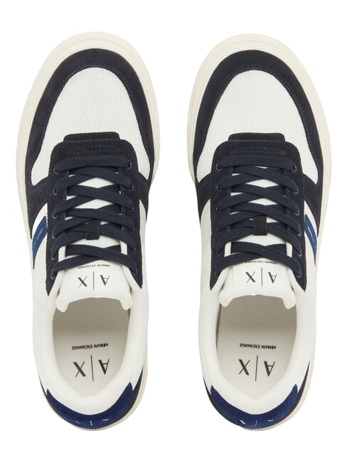DUCK Ledersneakers Tiefblau + Glockenblau + Off - Herrenschuhe