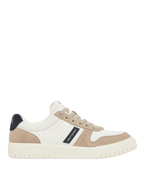 DUCK Ledersneakers Erdfarben + Dunkelblau + Cremewei&szlig; - Herrenschuhe