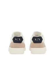 ARMANI EXCHANGE DUCK Ledersneakers Erdfarben + Dunkelblau + Cremewei&szlig; - Herrenschuhe - 3
