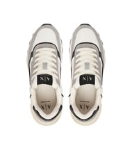 ARMANI EXCHANGE DUSSELDORF Turnschuhe Cremewei&szlig; + Grau - Herrenschuhe - 4