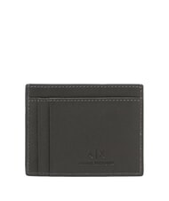 ARMANI EXCHANGE BARCELONA Flaches Kreditkartenetui aus Leder - Brieftaschen Herren
