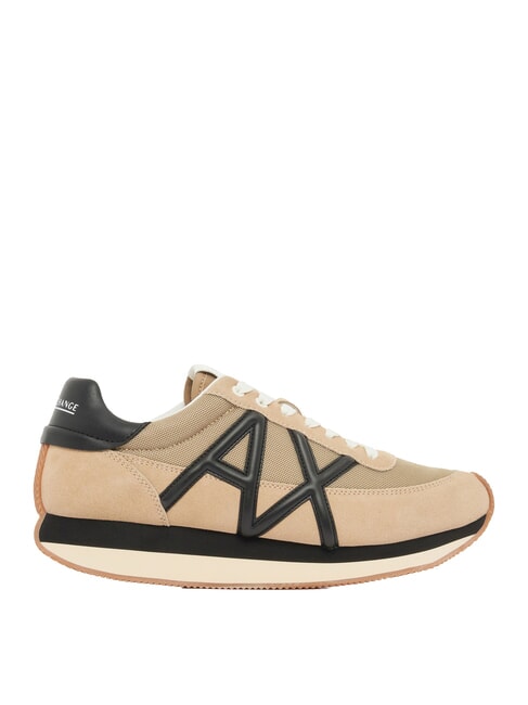 ROYALE SUEDE AIR MESH Ledersneakers mit AX-Logo Soul+Black - Herrenschuhe