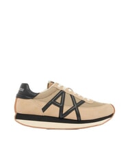 ARMANI EXCHANGE ROYALE SUEDE AIR MESH Ledersneakers mit AX-Logo Soul+Black - Herrenschuhe - 2