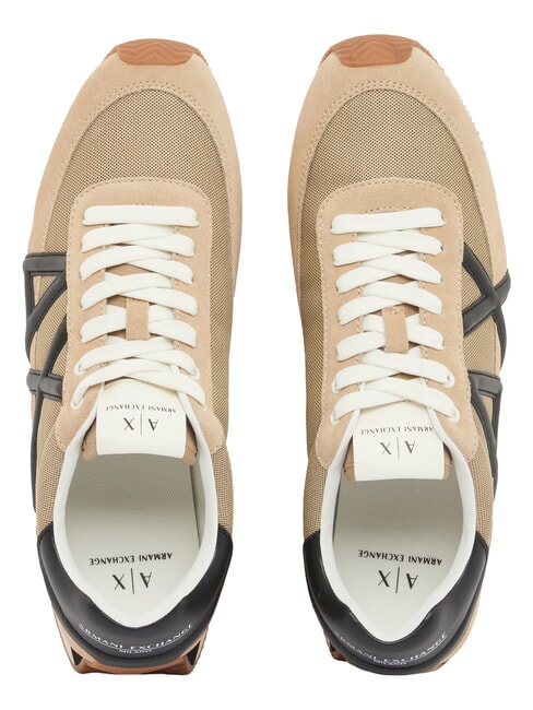 ROYALE SUEDE AIR MESH Ledersneakers mit AX-Logo Soul+Black - Herrenschuhe