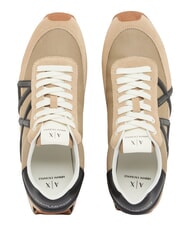 ARMANI EXCHANGE ROYALE SUEDE AIR MESH Ledersneakers mit AX-Logo Soul+Black - Herrenschuhe - 4