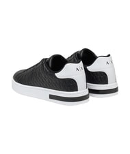 ARMANI EXCHANGE LONDON Turnschuhe Schwarz + optisches Wei&szlig; - Herrenschuhe - 3