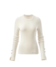 GUESS ELLIE Rundhalspullover cremwhi - Damenpullover - 3