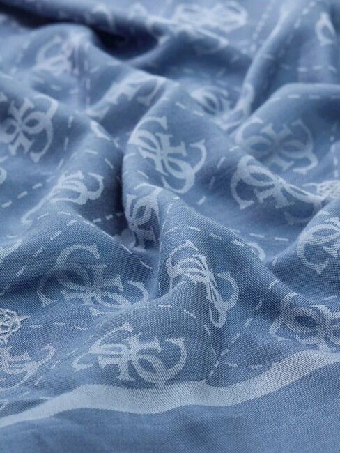 JACQUARD Monogramm-Schal ruhiges Blau - Schals