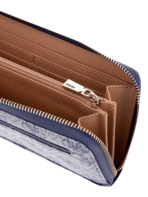 LINDSEY Gro&szlig;e Geldb&ouml;rse mit Rei&szlig;verschluss Schiefer-Logo - Brieftaschen Damen