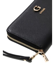 GUESS COLEEN Gro&szlig;e Geldb&ouml;rse mit Rei&szlig;verschluss SCHWARZ - Brieftaschen Damen - 5