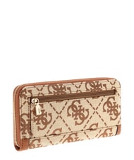 GUESS AUDREY Gro&szlig;e Geldb&ouml;rse mit Rei&szlig;verschluss MILCH-LOGO - Brieftaschen Damen - 3