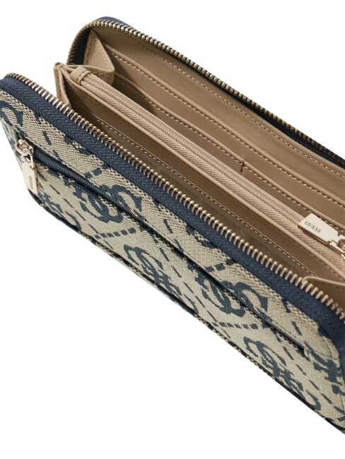 AUDREY Gro&szlig;e Geldb&ouml;rse mit Rei&szlig;verschluss Marine-Logo - Brieftaschen Damen