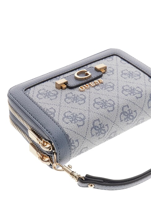 LINDSEY Mittelgro&szlig;e Geldb&ouml;rse mit Rei&szlig;verschluss Schiefer-Logo - Brieftaschen Damen