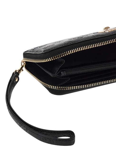 ELLA Gro&szlig;e Geldb&ouml;rse mit Rei&szlig;verschluss schwarzes Logo - Brieftaschen Damen