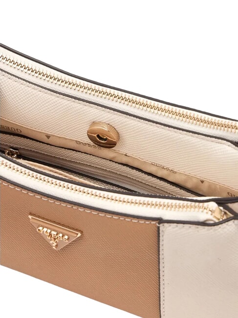 NOELLE 2 Schultertasche mit Schultergurt Cremewei&szlig;/Beige - Damentaschen