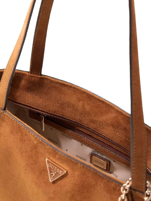 DEVON Schultertasche mit Schultergurt COGNAC - Damentaschen