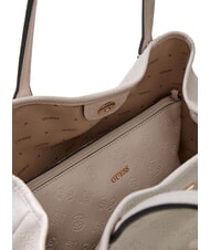 GUESS VICTTORIA 2 Schultertasche mit Clutch Stein-Logo - Damentaschen - 3