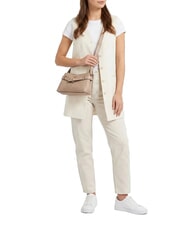 GUESS ELLA Umh&auml;ngetasche beige Logo - Damentaschen - 2
