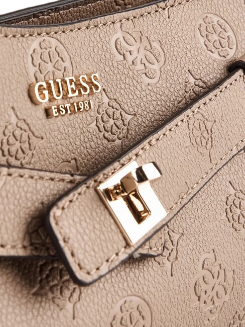 ELLA Umh&auml;ngetasche beige Logo - Damentaschen