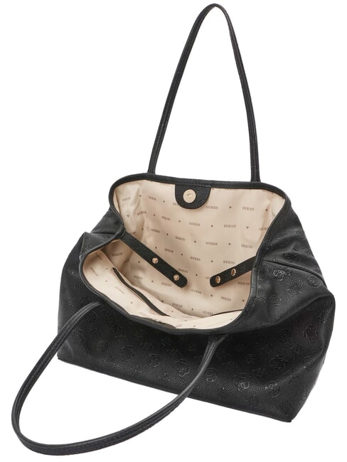 VICTTORIA 2 Schultertasche mit Clutch schwarzes Logo - Damentaschen