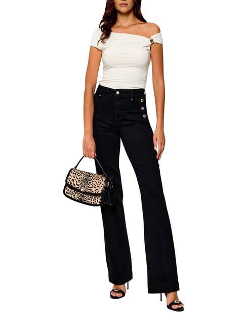 AUDREY                                   Handtasche mit Schulterriemen aus Leder Leopard - Damentaschen