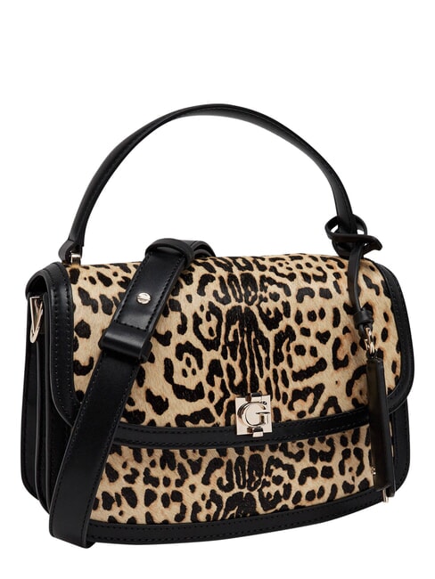 AUDREY                                   Handtasche mit Schulterriemen aus Leder Leopard - Damentaschen