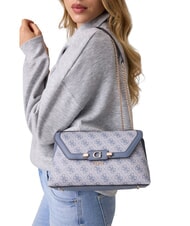 GUESS LINDSEY                                  Schultertasche, doppelt tragbar Schiefer-Logo - Damentaschen - 2