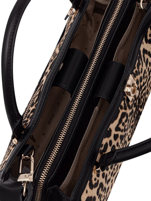 AUDREY                                   Handtasche mit Schulterriemen aus Leder Leopard - Damentaschen