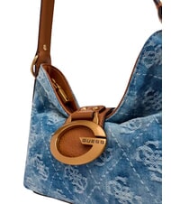 GUESS CAMDEN                                   Schultertasche, verstellbar Denim-Logo - Damentaschen - 6