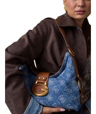 GUESS CAMDEN                                   Schultertasche, verstellbar Denim-Logo - Damentaschen - 2