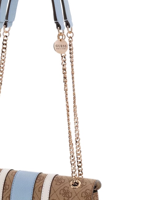 NOELLE 2                                 Schultertasche mit zwei Henkeln Milchlogo/hellblau - Damentaschen