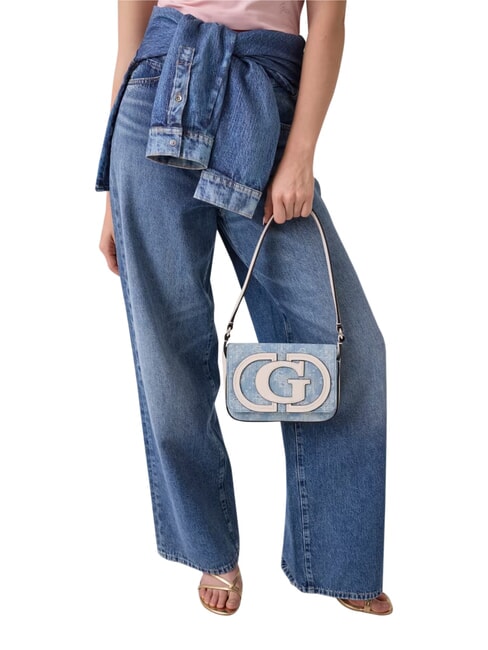 RUBY Umh&auml;ngetasche Denim-Logo - Damentaschen