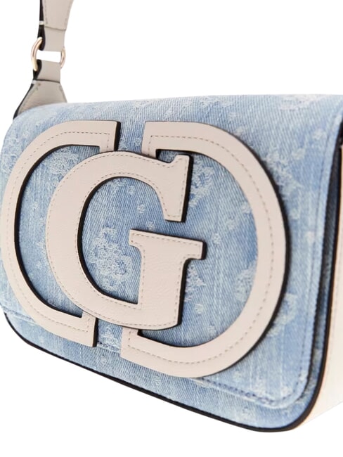 RUBY Umh&auml;ngetasche Denim-Logo - Damentaschen