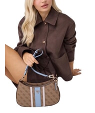 GUESS NOELLE 2                                 Schultertasche, verstellbar Milchlogo/hellblau - Damentaschen - 2