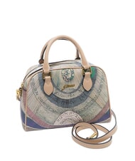 GATTINONI PLANETARIUM Mittelgro&szlig;e Kuppeltasche mit Schultergurt Aquarell/Beige - Damentaschen - 2