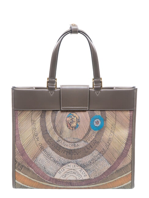 PLANETARIUM Handtasche mit Schulterriemen Wilde Aquarellfarbe/ Dunkeltaupe - Damentaschen