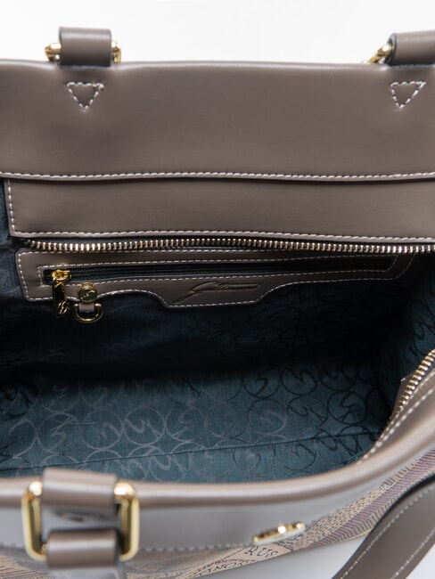 PLANETARIUM Handtasche mit Schulterriemen Wilde Aquarellfarbe/ Dunkeltaupe - Damentaschen