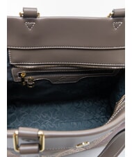 GATTINONI PLANETARIUM Handtasche mit Schulterriemen Wilde Aquarellfarbe/ Dunkeltaupe - Damentaschen - 5
