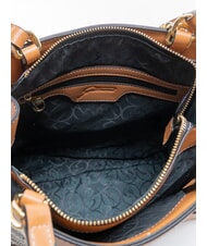 GATTINONI PLANETARIUM Schultertasche / Handtasche Tinten-Sepia/Hellbraun - Damentaschen - 5