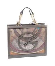 GATTINONI PLANETARIUM Schultertasche / Handtasche Wilde Aquarellfarbe/ Dunkeltaupe - Damentaschen - 2