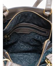 GATTINONI PLANETARIUM Schultertasche / Handtasche Wilde Aquarellfarbe/ Dunkeltaupe - Damentaschen - 5