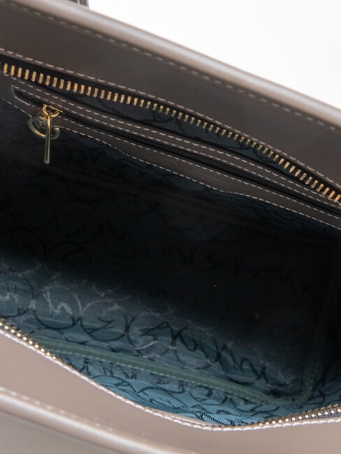 PLANETARIUM Handtasche mit Schulterriemen Wilde Aquarellfarbe/ Dunkeltaupe - Damentaschen