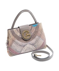 GATTINONI PLANETARIUM Handtasche mit Schulterriemen Wilde Aquarellfarbe/ Dunkeltaupe - Damentaschen - 2