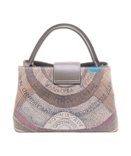 GATTINONI PLANETARIUM Handtasche mit Schulterriemen Wilde Aquarellfarbe/ Dunkeltaupe - Damentaschen - 3